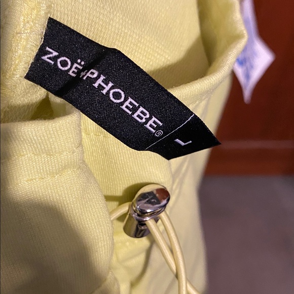 Zoe + Phoebe Neon Yellow Cropped Shirt & Shorts Set - Picture 7 of 9